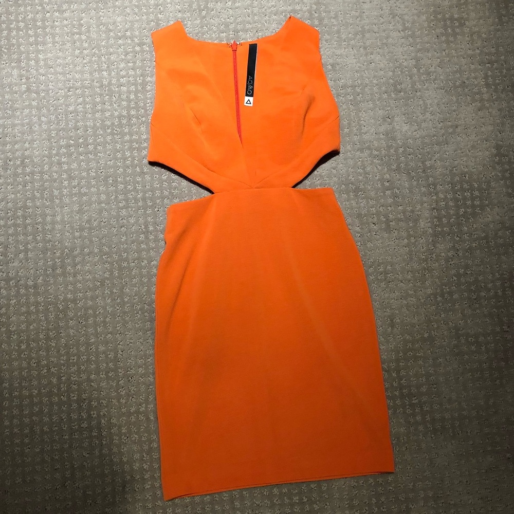 AQ/AQ Cut out, bodycon dress. Knee length.